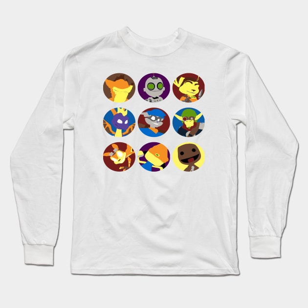 Fun Heroes Long Sleeve T-Shirt by sullyink